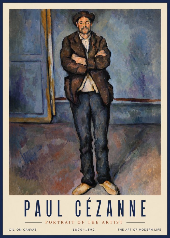 Paul Cézanne Portrait of the Artist II No4 - Affiche