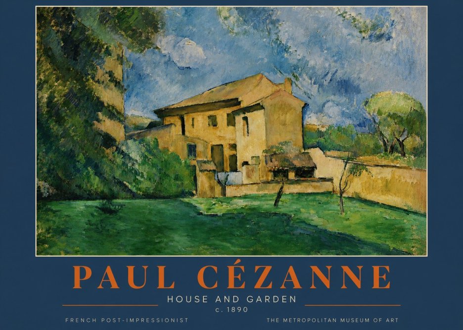 Paul Cézanne House and Garden No2 - Affiche