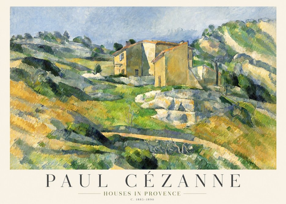 Paul Cézanne Houses in Provence No1 - Affiche