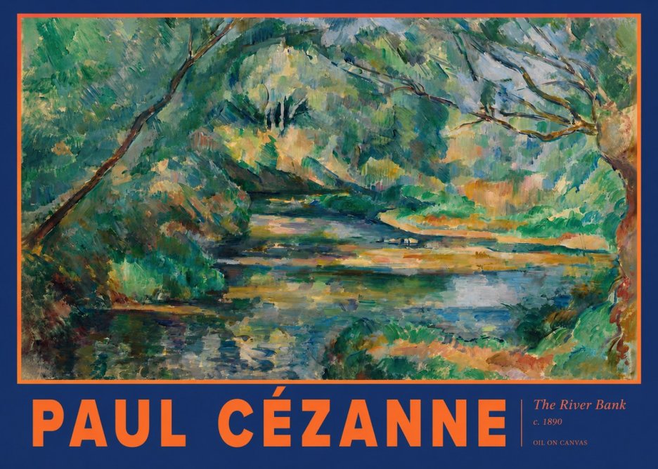 Paul Cézanne The River Bank No2 - Affiche