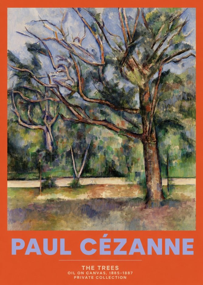 Paul Cézanne The Trees No2 - Affiche