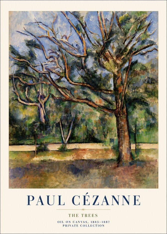 Paul Cézanne The Trees No6 - Affiche