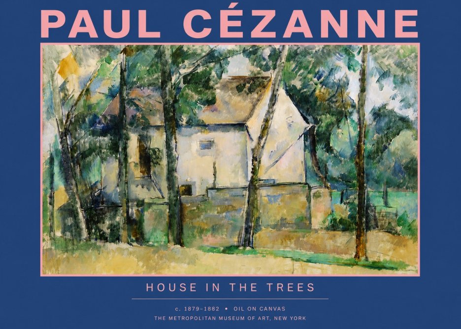 Paul Cézanne House in the Trees No2 - Affiche