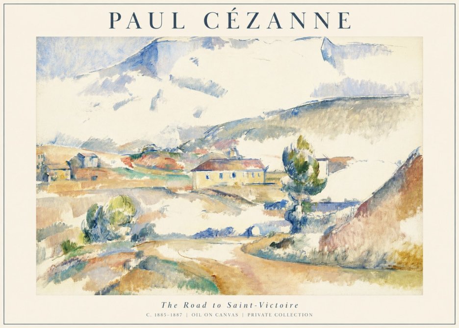Paul Cézanne The Road to Saint-victoire No1 - Affiche