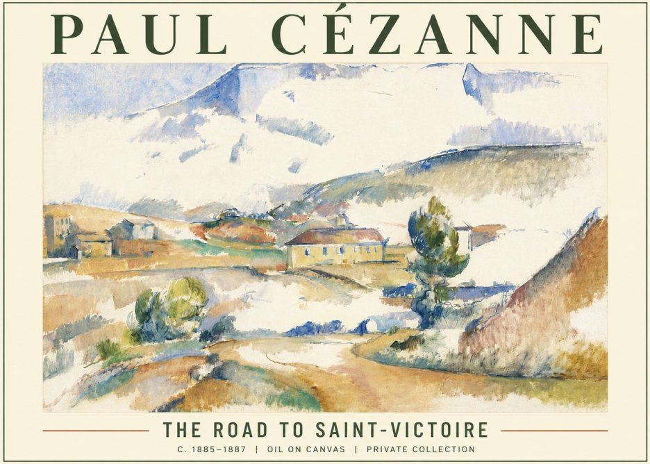 Paul Cézanne The Road to Saint-victoire No5 - Affiche