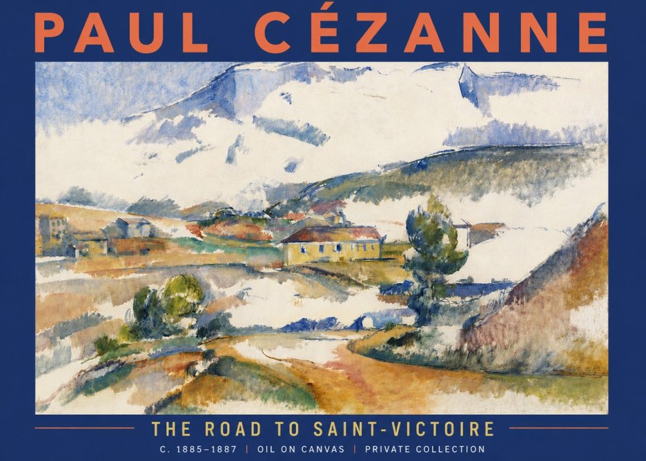 Paul Cézanne The Road to Saint-victoire No6 - Affiche