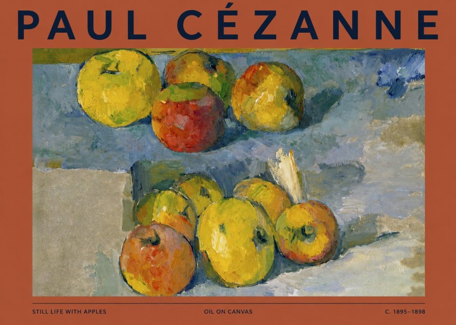Paul Cézanne Still Life with Apples No2 - Affiche
