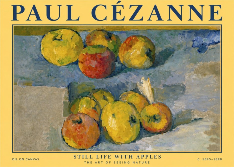 Paul Cézanne Still Life with Apples No6 - Affiche