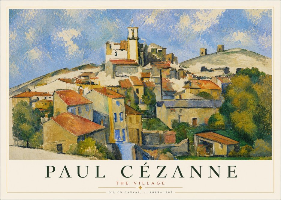 Paul Cézanne The Village III No5 - Affiche