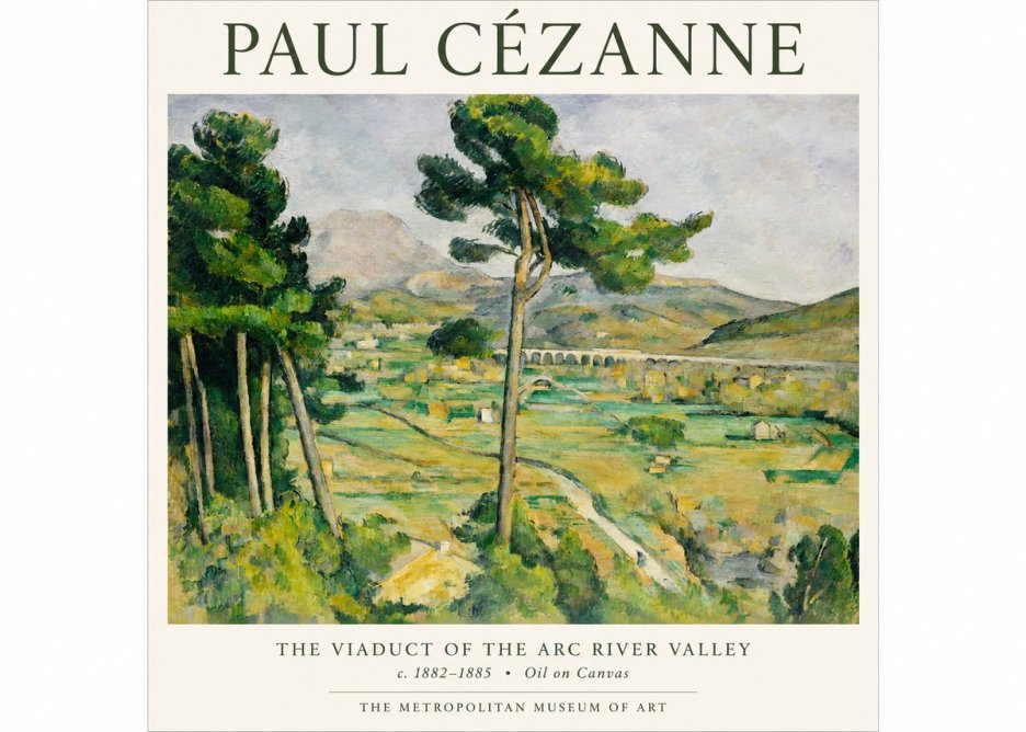 Paul Cézanne The Viaduct of the Arc River Valley No1 - Affiche