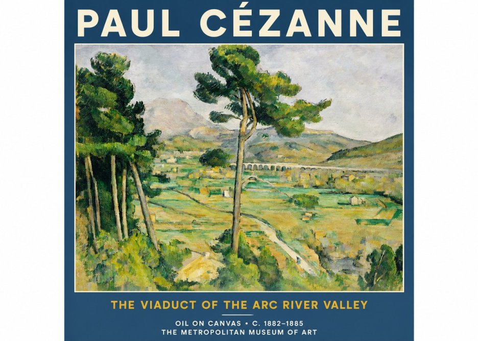 Paul Cézanne The Viaduct of the Arc River Valley No2 - Affiche