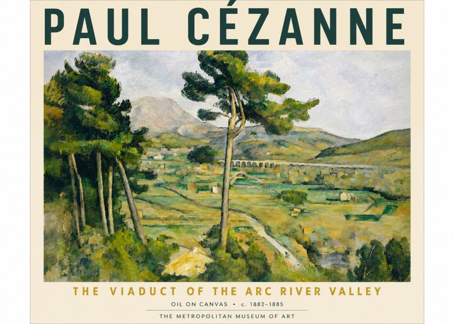 Paul Cézanne The Viaduct of the Arc River Valley No6 - Affiche