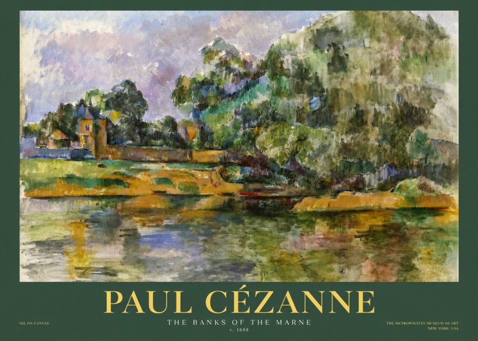 Paul Cézanne The Banks of the Marne No2 - Affiche