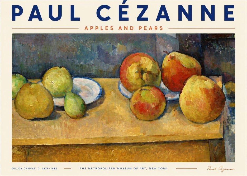 Paul Cézanne Apples and Pears No3 - Affiche