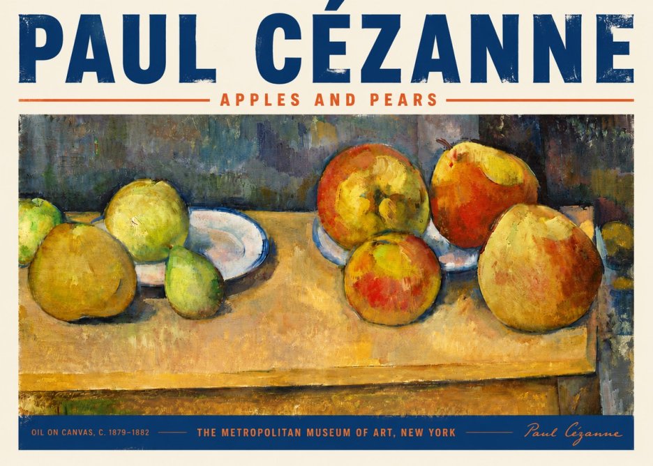 Paul Cézanne Apples and Pears No5 - Affiche