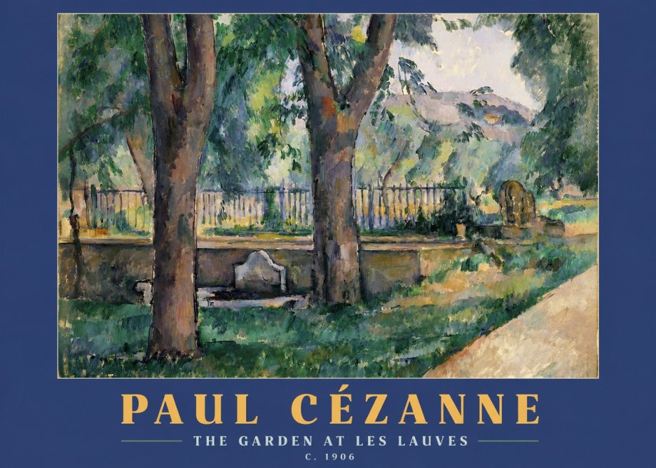 Paul Cézanne The Garden at Les Lauves No2 - Affiche