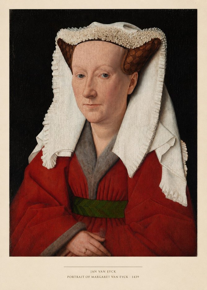 Jan van Eyck Portrait of Margaret Van Eyck II No4 - Affiche