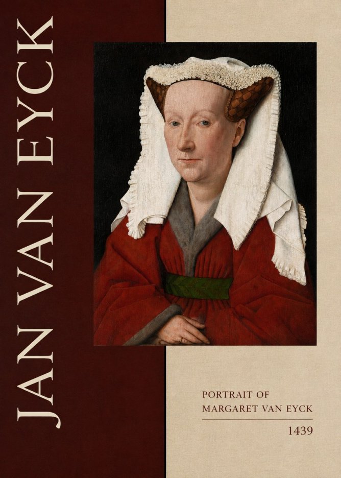 Jan van Eyck Portrait of Margaret Van Eyck II No5 - Affiche