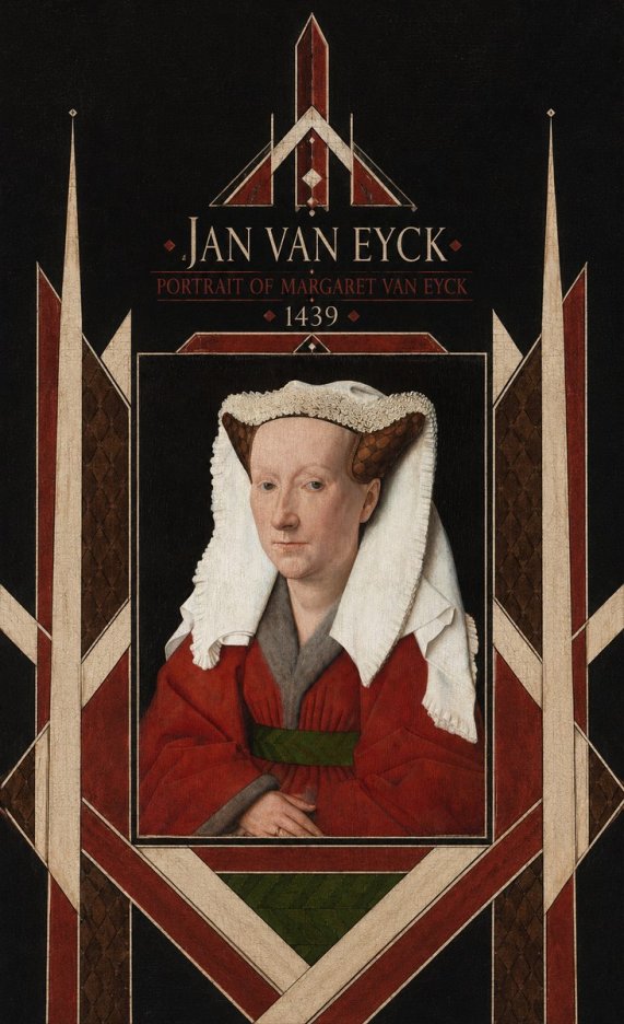 Jan van Eyck Portrait of Margaret Van Eyck II No6 - Affiche