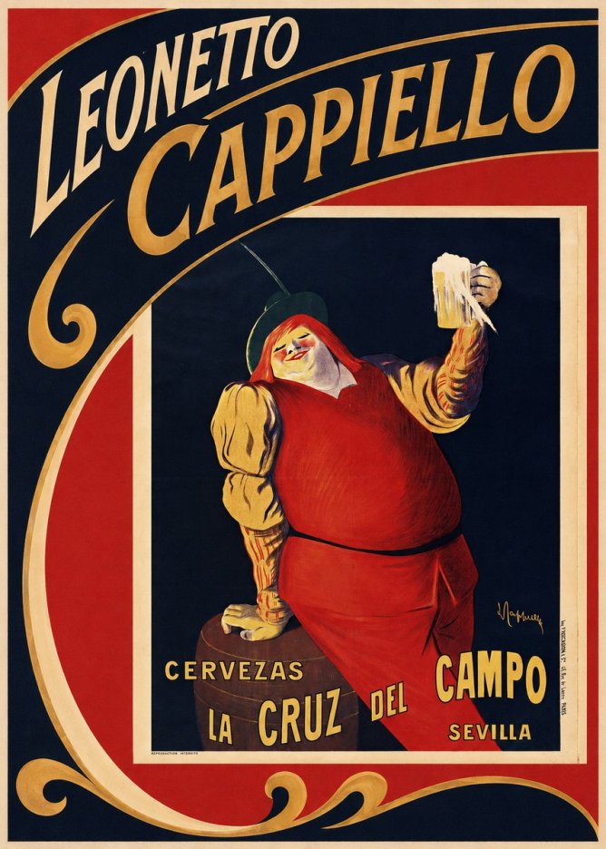 Leonetto Cappiello Cervezas La Cruz Del Campo No2 - Affiche