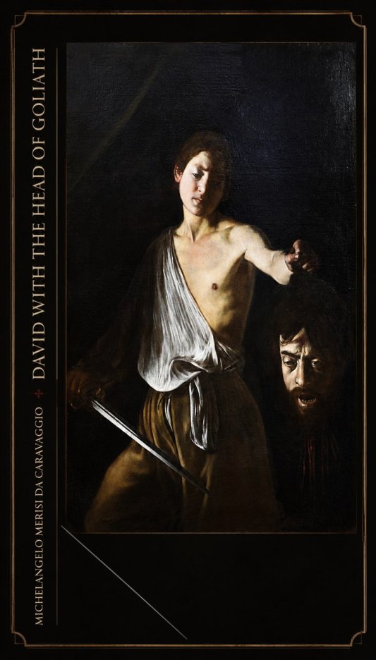 Michelangelo Merisi da Caravaggio David with the Head of Goliath II No3 - Affiche