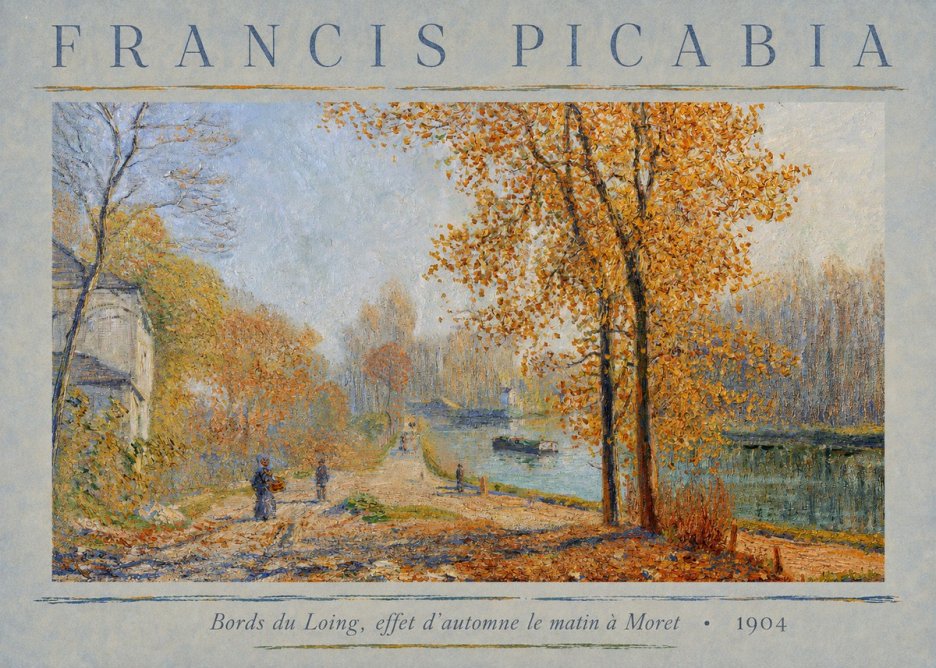 Francis Picabia Bords Du Loing, Effet D'automne Le Matin À Moret No3 - Affiche