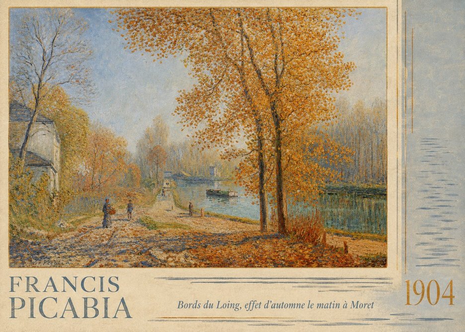 Francis Picabia Bords Du Loing, Effet D'automne Le Matin À Moret No4 - Affiche