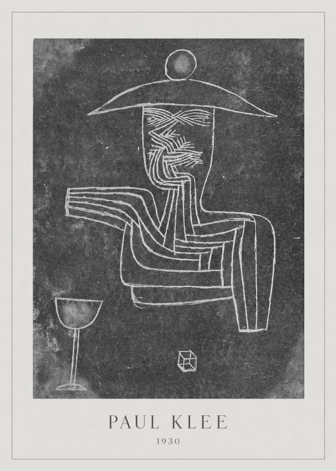 Paul Klee Figure of a Seer No3 - Affiche