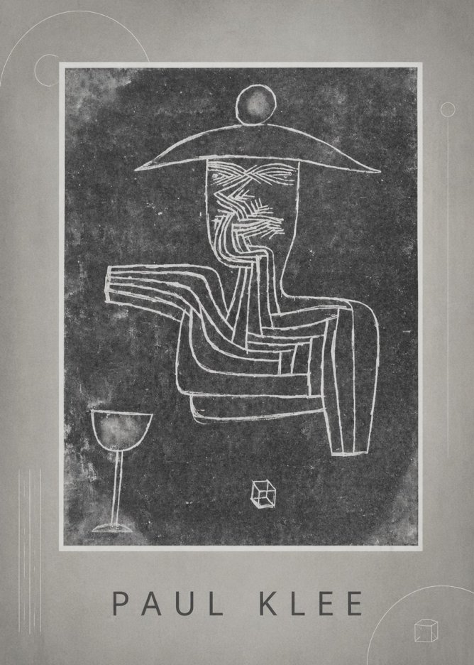 Paul Klee Figure of a Seer No4 - Affiche