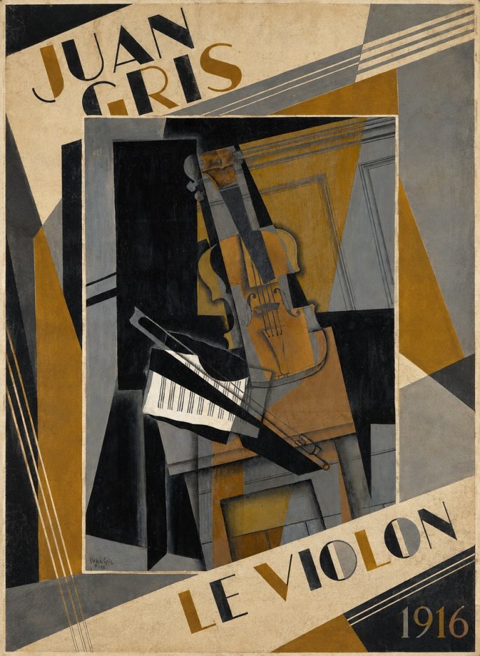 Juan Gris Le Violon No3 - Affiche