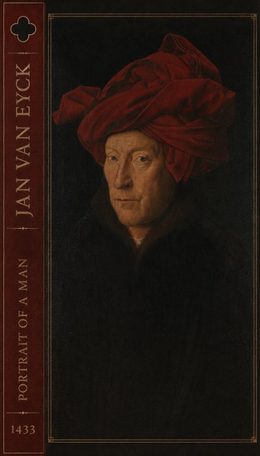 Jan van Eyck Portrait of a Man II No2 - Affiche