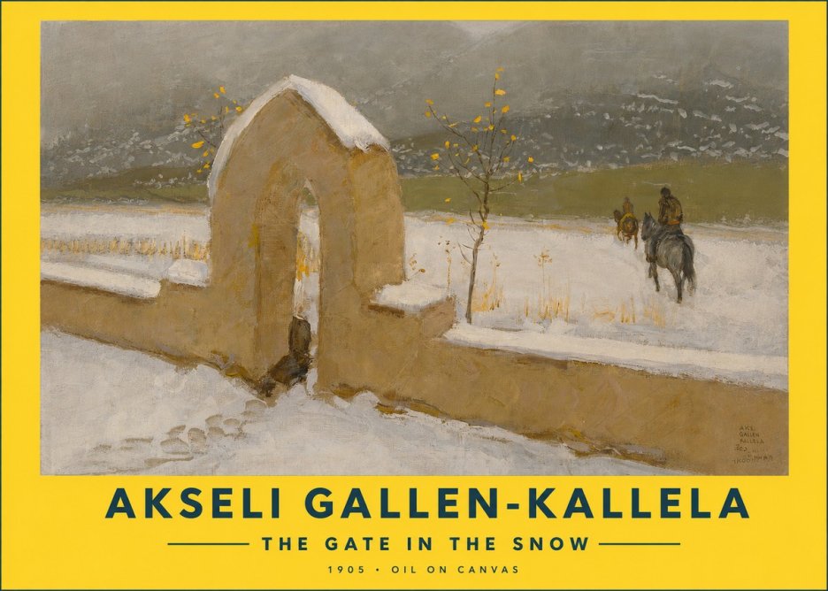 Akseli Gallen-Kallela The Gate in the Snow No2 - Affiche