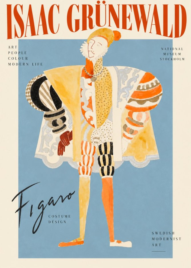 Isaac Grünewald Figaro I No3 - Affiche