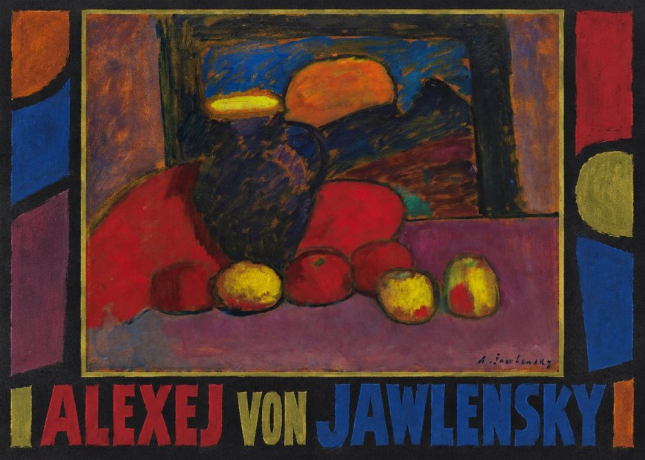 Alexej von Jawlensky Still Life with Vase and Fruit No1 - Affiche