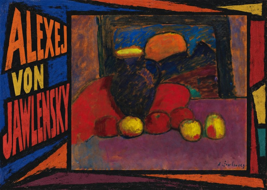 Alexej von Jawlensky Still Life with Vase and Fruit No3 - Affiche