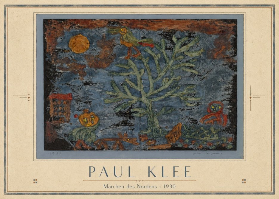 Paul Klee Märchen Des Nordens No4 - Affiche