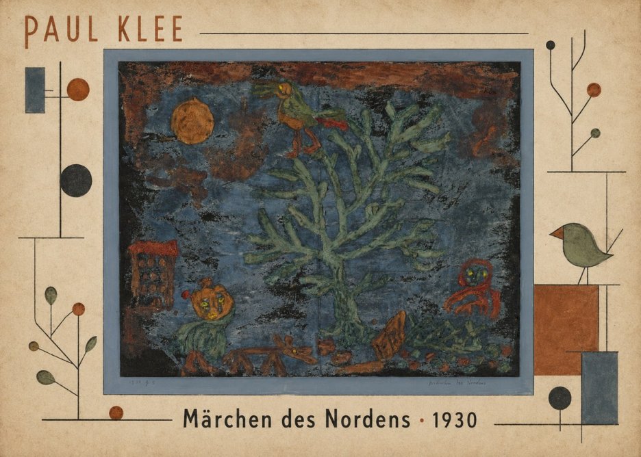 Paul Klee Märchen Des Nordens No5 - Affiche