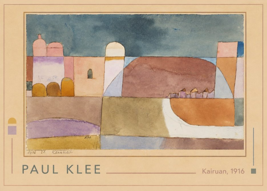 Paul Klee Kairuan, 1916 No1 - Affiche