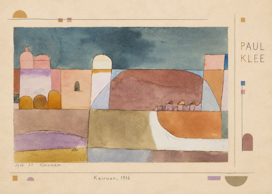 Paul Klee Kairuan, 1916 No4 - Affiche