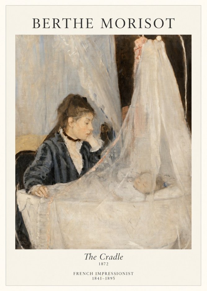 Berthe Morisot The Cradle No1 - Affiche