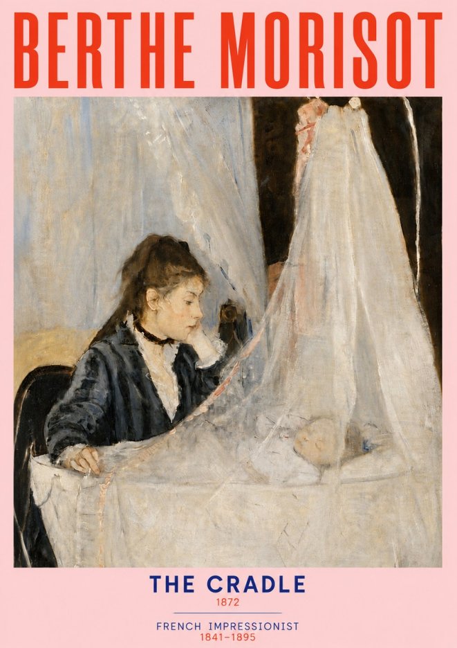 Berthe Morisot The Cradle No4 - Affiche