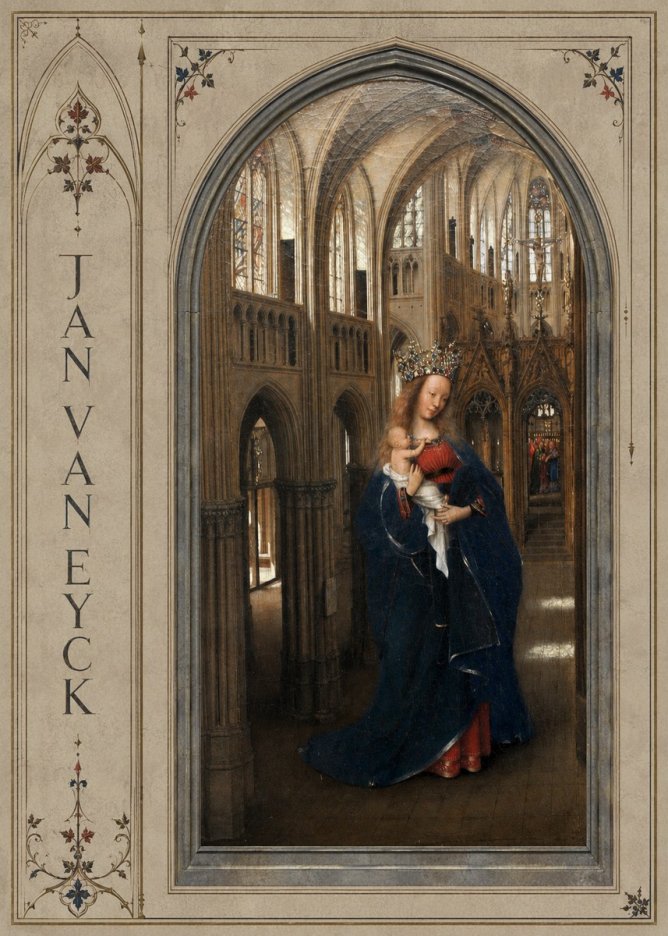 Jan van Eyck Madonna in the Church II No2 - Affiche