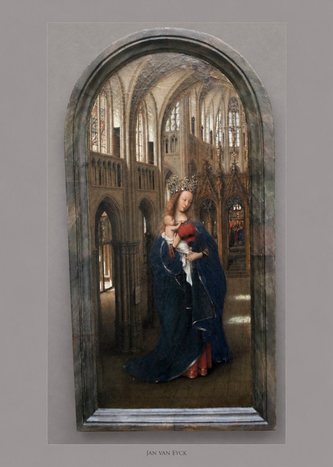 Jan van Eyck Madonna in the Church II No4 - Affiche