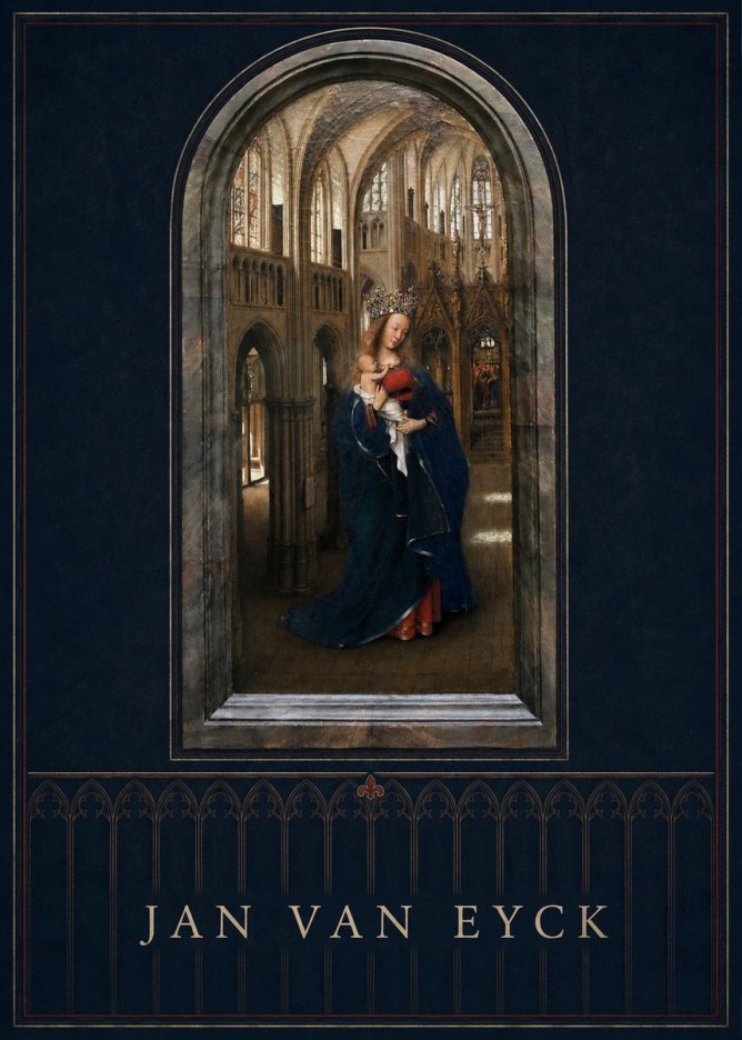 Jan van Eyck Madonna in the Church II No5 - Affiche