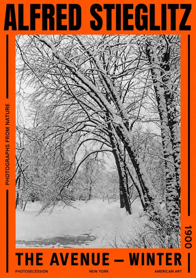 Alfred Stieglitz The Avenue – Winter No2 - Affiche