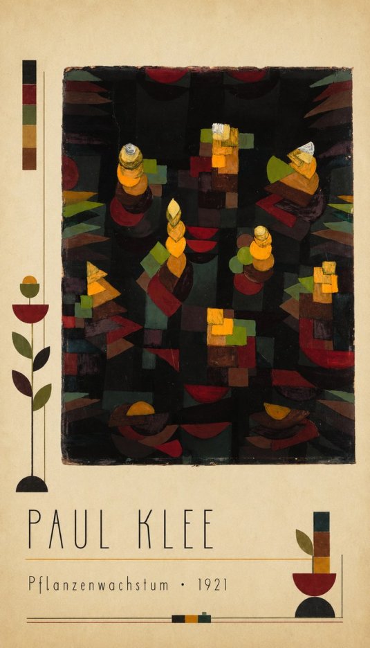 Paul Klee Pflanzenwachstum No2 - Affiche