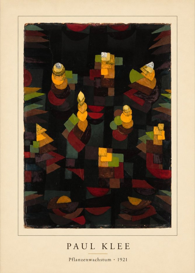 Paul Klee Pflanzenwachstum No4 - Affiche