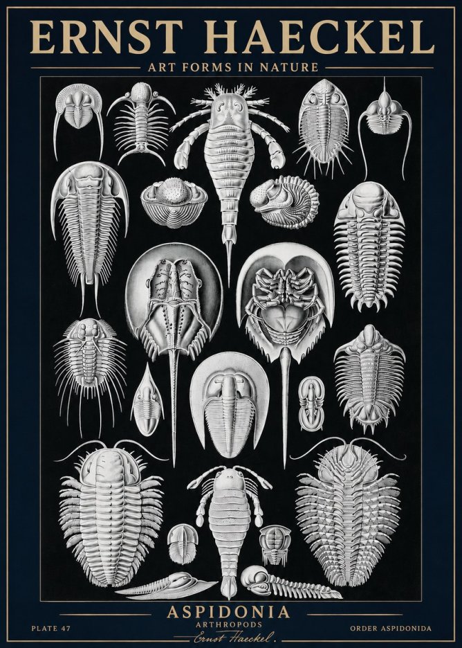 Ernst Haeckel Aspidonia No3 - Affiche