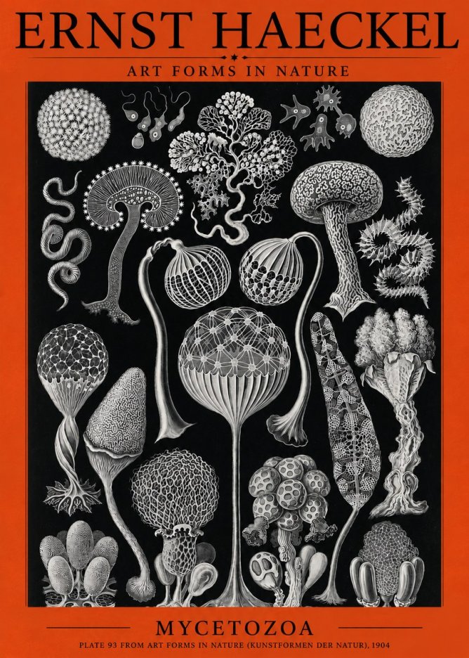 Ernst Haeckel Mycetozoa No3 - Affiche