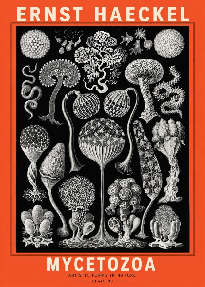 Ernst Haeckel Mycetozoa No5 - Affiche